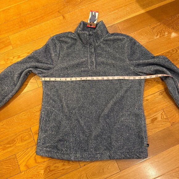 Eddie Bauer Women's Pullover Sweater Lt Harbor XS NWT Coral Fleece - Picture 3 of 8